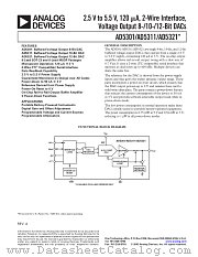 AD5311ARM-REEL datasheet pdf Analog Devices