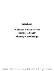 W86L488Y datasheet pdf Winbond Electronics