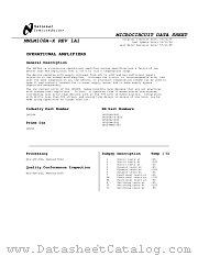 LM108AJ/883 datasheet pdf National Semiconductor