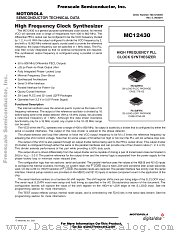 MC12430 datasheet pdf Freescale (Motorola)