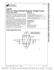 LM2780 datasheet pdf National Semiconductor