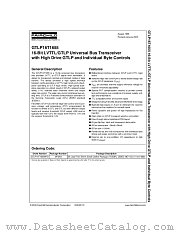 GTLP16T1655MTD datasheet pdf Fairchild Semiconductor