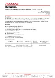 HD26C32A datasheet pdf Renesas