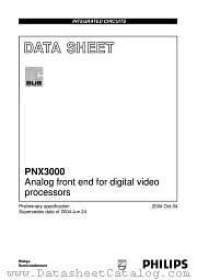 PNX3000HL/N2 datasheet pdf Philips