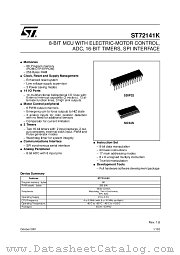 ST72141K2M6/GEN datasheet pdf ST Microelectronics