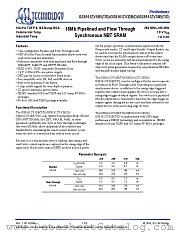 GS8161ZV36B datasheet pdf GSI Technology