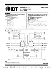 IDT70V25L20J8 datasheet pdf IDT