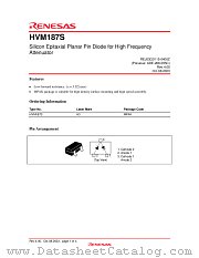 HVM187S datasheet pdf Renesas