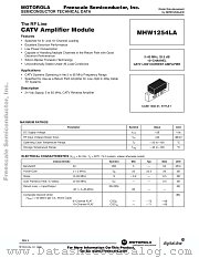 MHW1254LA datasheet pdf Freescale (Motorola)