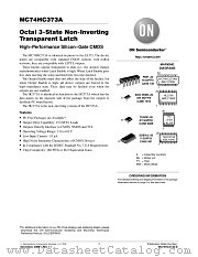 MC74HC373ADT datasheet pdf ON Semiconductor