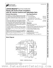 LM4838GR datasheet pdf National Semiconductor