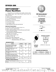 BYW29-200 datasheet pdf ON Semiconductor
