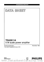 TDA2611A/N5 datasheet pdf Philips