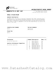 MM54C74J/883 datasheet pdf National Semiconductor