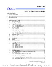 W742EC816 datasheet pdf Winbond Electronics