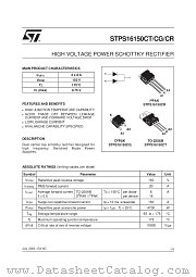 STPS16150C datasheet pdf ST Microelectronics