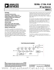 AD8312ACB-REEL7 datasheet pdf Analog Devices