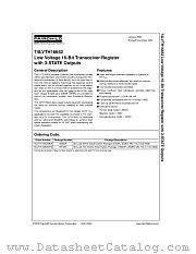 74LVTH16652MTD datasheet pdf Fairchild Semiconductor