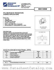 MSC1350M datasheet pdf Advanced Power Technology