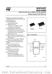 M29F400BB55N1T datasheet pdf ST Microelectronics