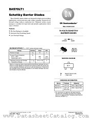 BAS70LT1 datasheet pdf ON Semiconductor