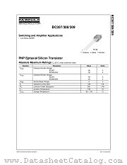 BC309BBU datasheet pdf Fairchild Semiconductor
