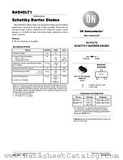 BAS40L datasheet pdf ON Semiconductor