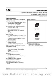 M58LW128H115ZA1 datasheet pdf ST Microelectronics