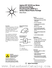 ATF-55143 datasheet pdf Agilent (Hewlett-Packard)