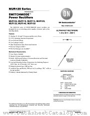 MUR160RL datasheet pdf ON Semiconductor