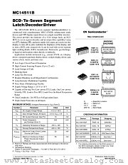 MC14511BF datasheet pdf ON Semiconductor