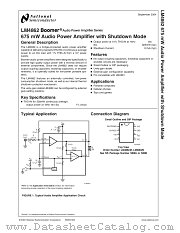 LM4862MX datasheet pdf National Semiconductor
