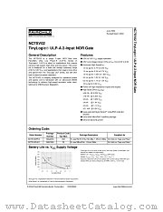 NC7SV02L6X datasheet pdf Fairchild Semiconductor