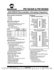 PIC16C642-04E/SP datasheet pdf Microchip