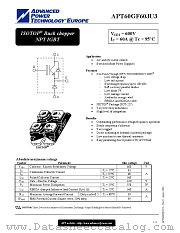 APT60GF60JU3 datasheet pdf Advanced Power Technology
