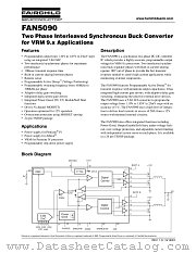 FAN5090MTC datasheet pdf Fairchild Semiconductor