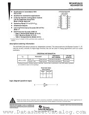 SN74AHCU04RGYR datasheet pdf Texas Instruments
