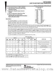 SN74ALS29854NT datasheet pdf Texas Instruments