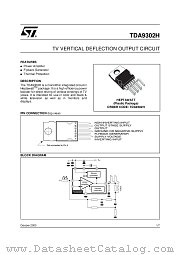 TDA9302H datasheet pdf ST Microelectronics