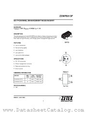 ZXMP6A13F datasheet pdf Zetex Semiconductors