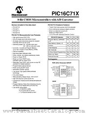 PIC16C711T-20/SO datasheet pdf Microchip