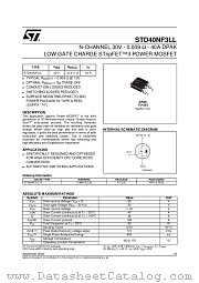 STD40NF3LLT4 datasheet pdf ST Microelectronics