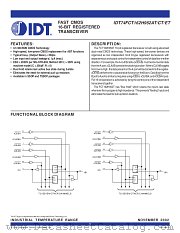 IDT74FCT162H952ATPV8 datasheet pdf IDT