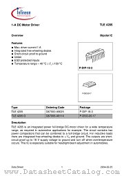 TLE 4205 datasheet pdf Infineon