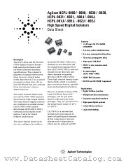 HCPL-092J datasheet pdf Agilent (Hewlett-Packard)