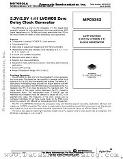 MPC9352 datasheet pdf Freescale (Motorola)