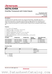HD74LV245A datasheet pdf Renesas