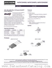 HUFA75345S3ST datasheet pdf Fairchild Semiconductor
