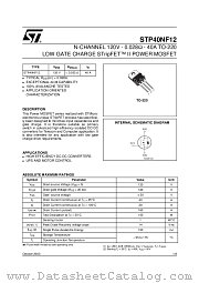 STP40NF12 datasheet pdf ST Microelectronics