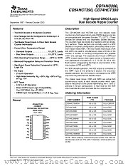 CD74HC390MT datasheet pdf Texas Instruments